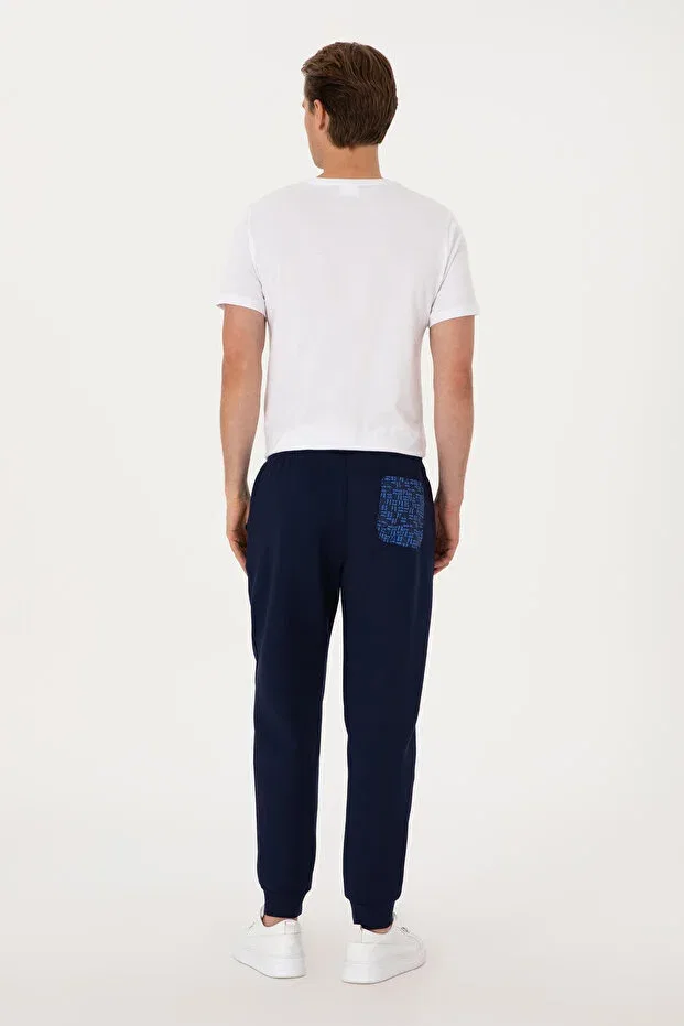 Мужские спортивные брюки скинни U.S. Polo Assn., Navy Blue — фото 4