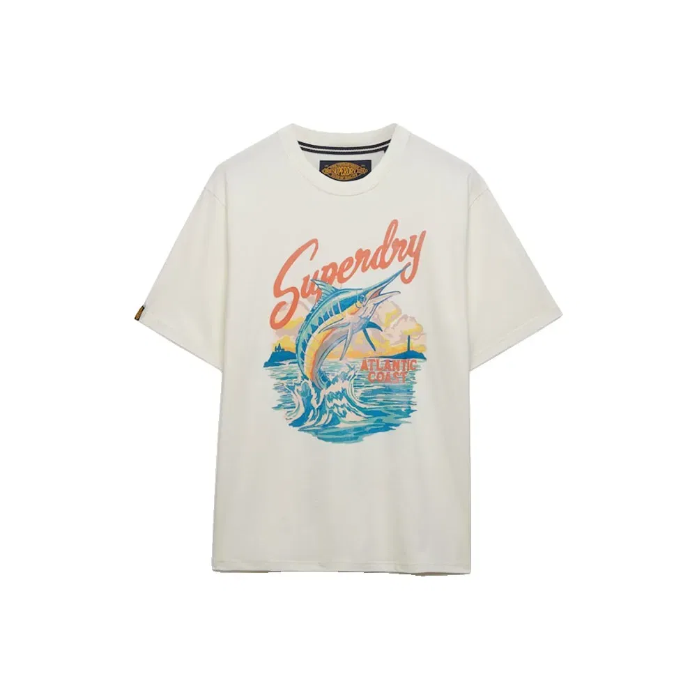 Футболка свободного кроя Superdry Maritime Loose Fit Superdry, белый — фото 3