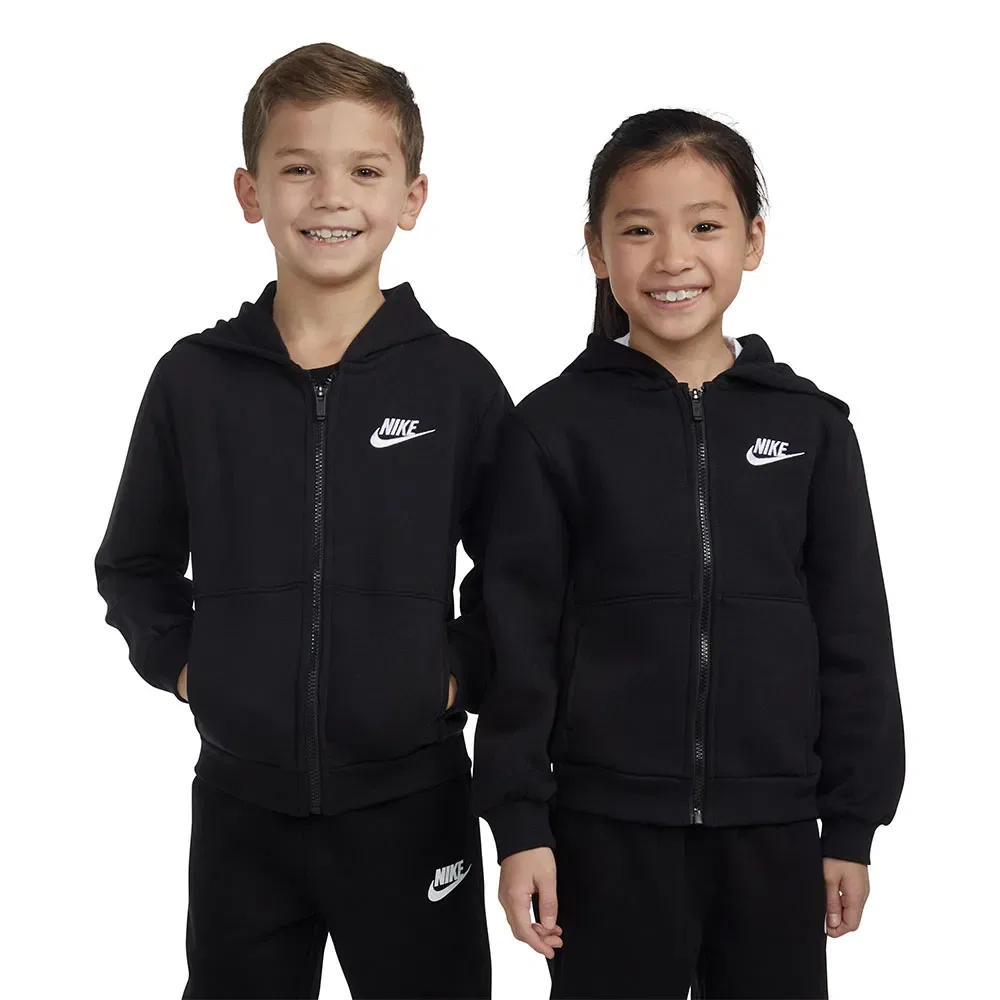 Худи на молнии Nike Club Fleece Nike, черный — фото 4