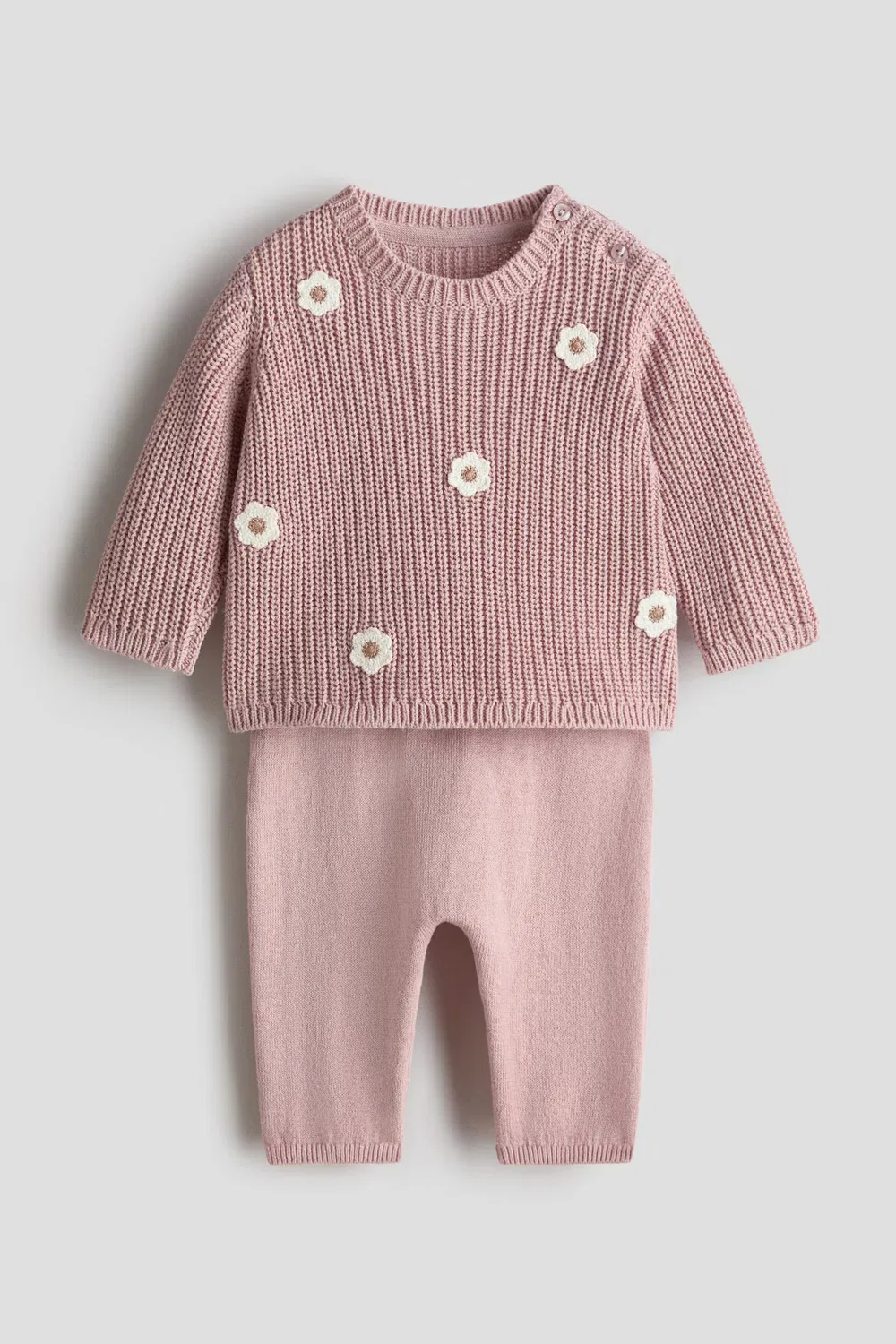 Комплект из двух предметов, изготовленный из хлопкового трикотажа H&M, Mattrosa/Blumen