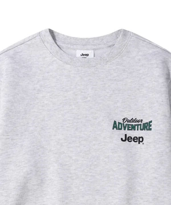 Свитшот с медведем Jeep Kids, белый — фото 4