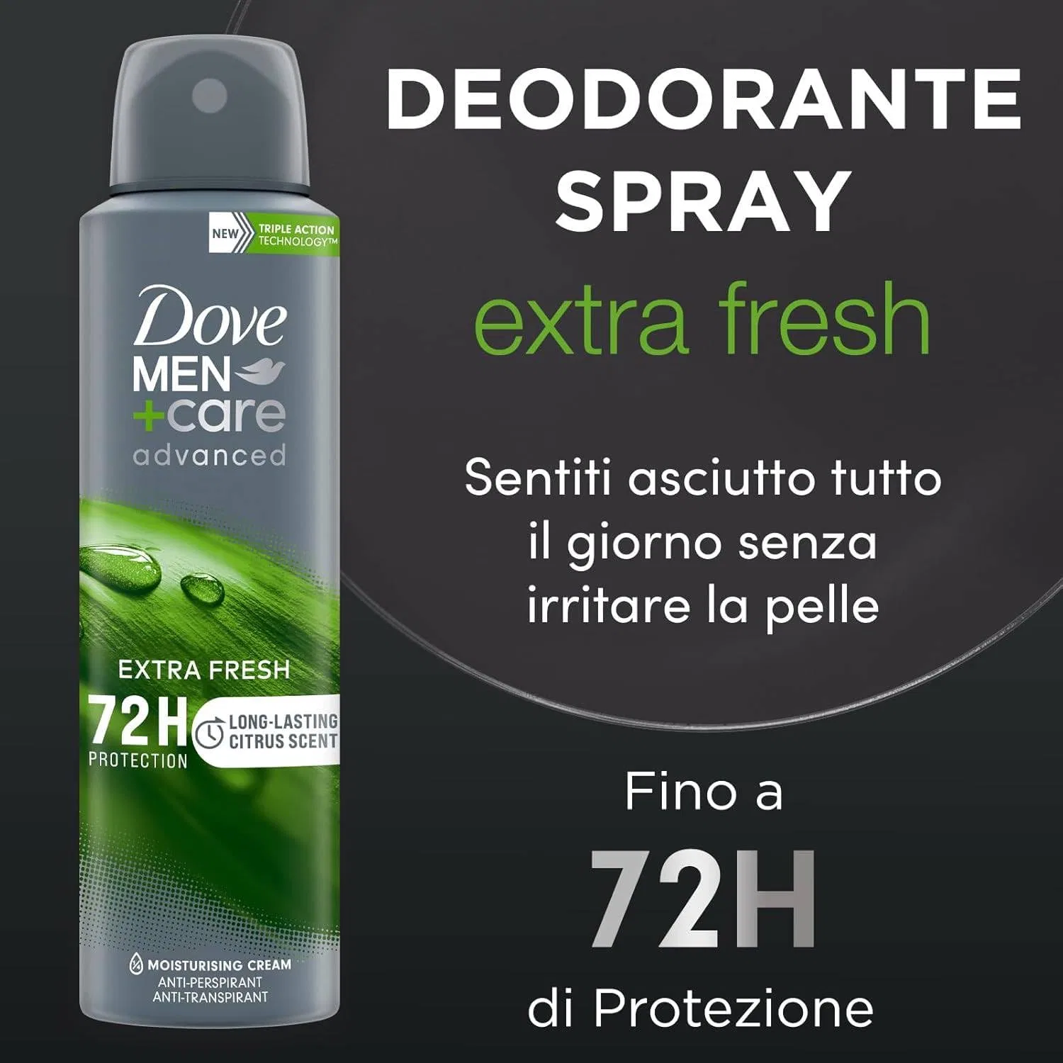 Дезодорант Extra Fresh 72ч Dove Men Care, 150 мл — фото 2