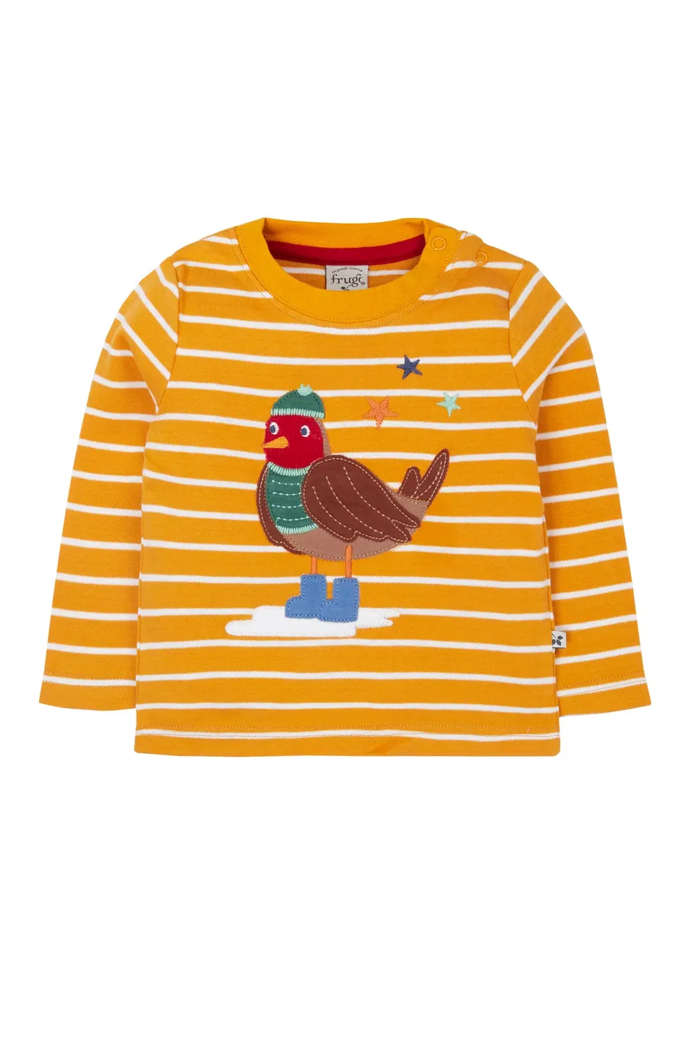 Детская футболка с аппликацией Discovery Frugi, Yellow