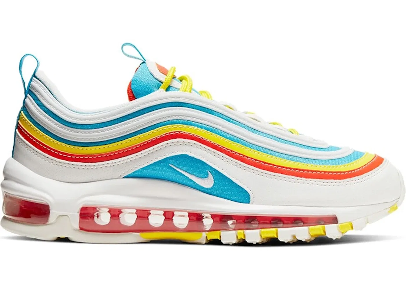 Детские кроссовки Lifestyle Nike Air Max 97, Blue Fury/Team Orange-Opti Yellow-Summit White