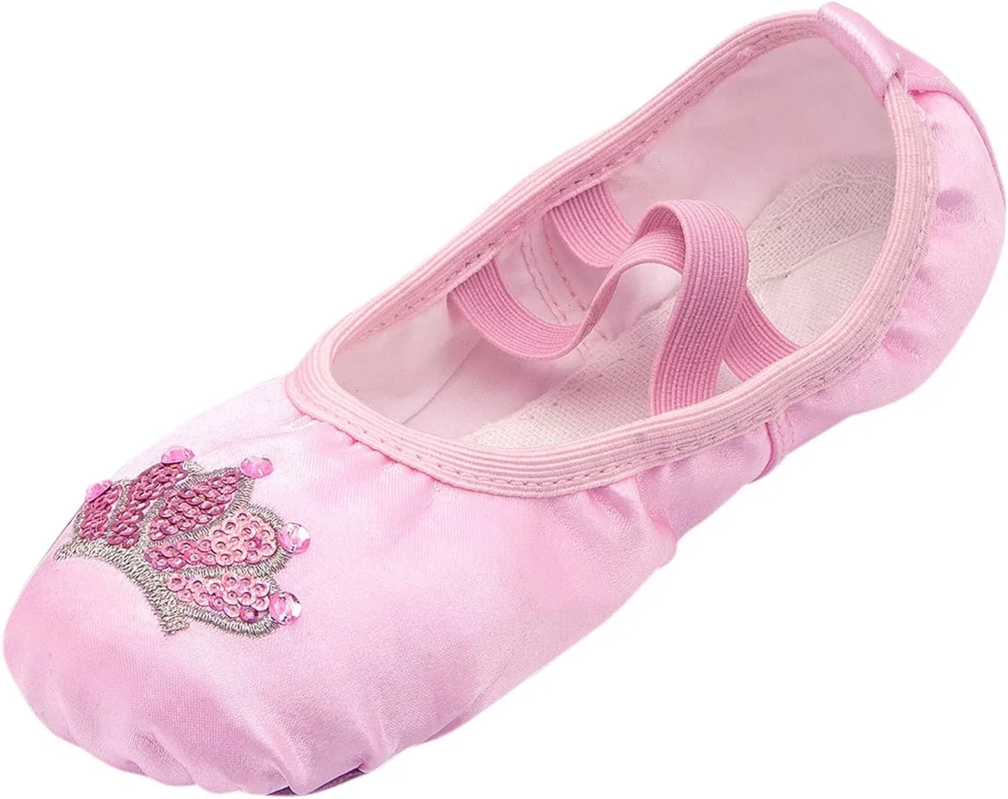 Детские балетки для девочек с эластичным канвасом, Pink