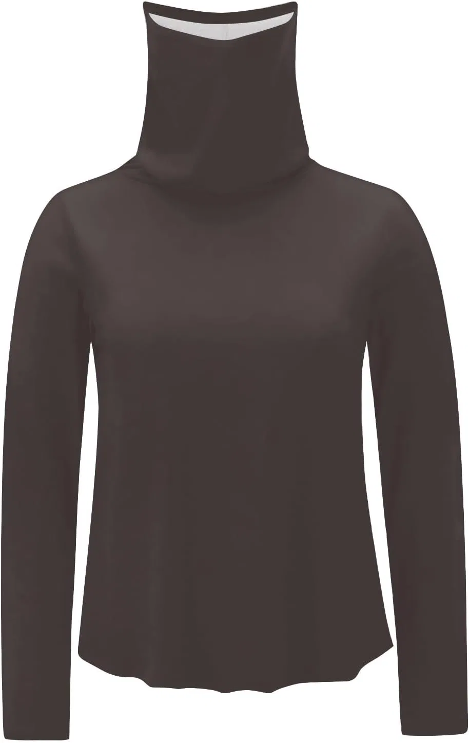 Мужская футболка с защитой UPF 50+ Long Sleeve Performance Fishing Hiking Rash Guard, A-brown — фото 4