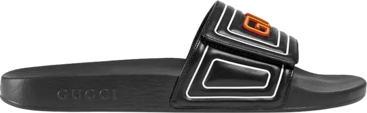 

Сандалии Gucci Slide Gucci Logo - Black, черный