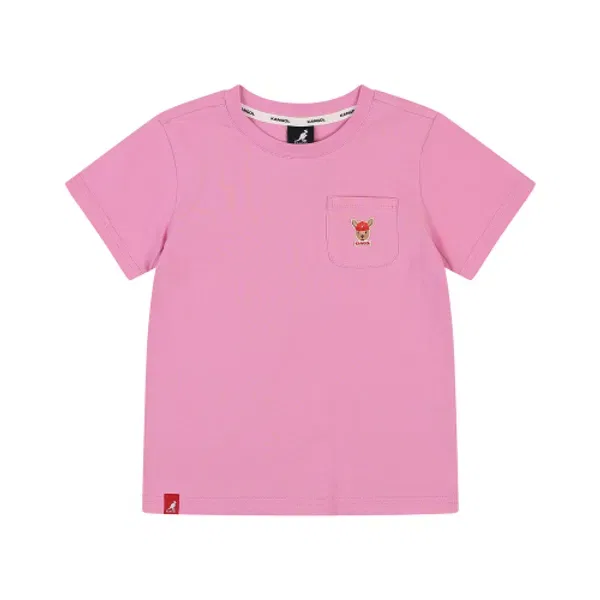 Футболка с коротким рукавом Pocket Ru Symbol, sb 0004, Kangol Kids, розовый