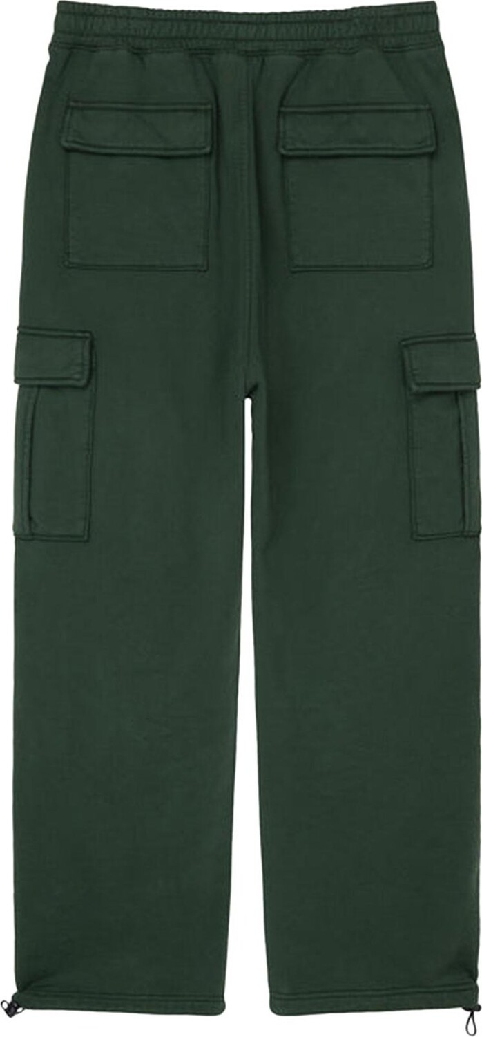Брюки Stussy Sport Cargo Fleece Pant 'Forest Green', зеленый — фото 3