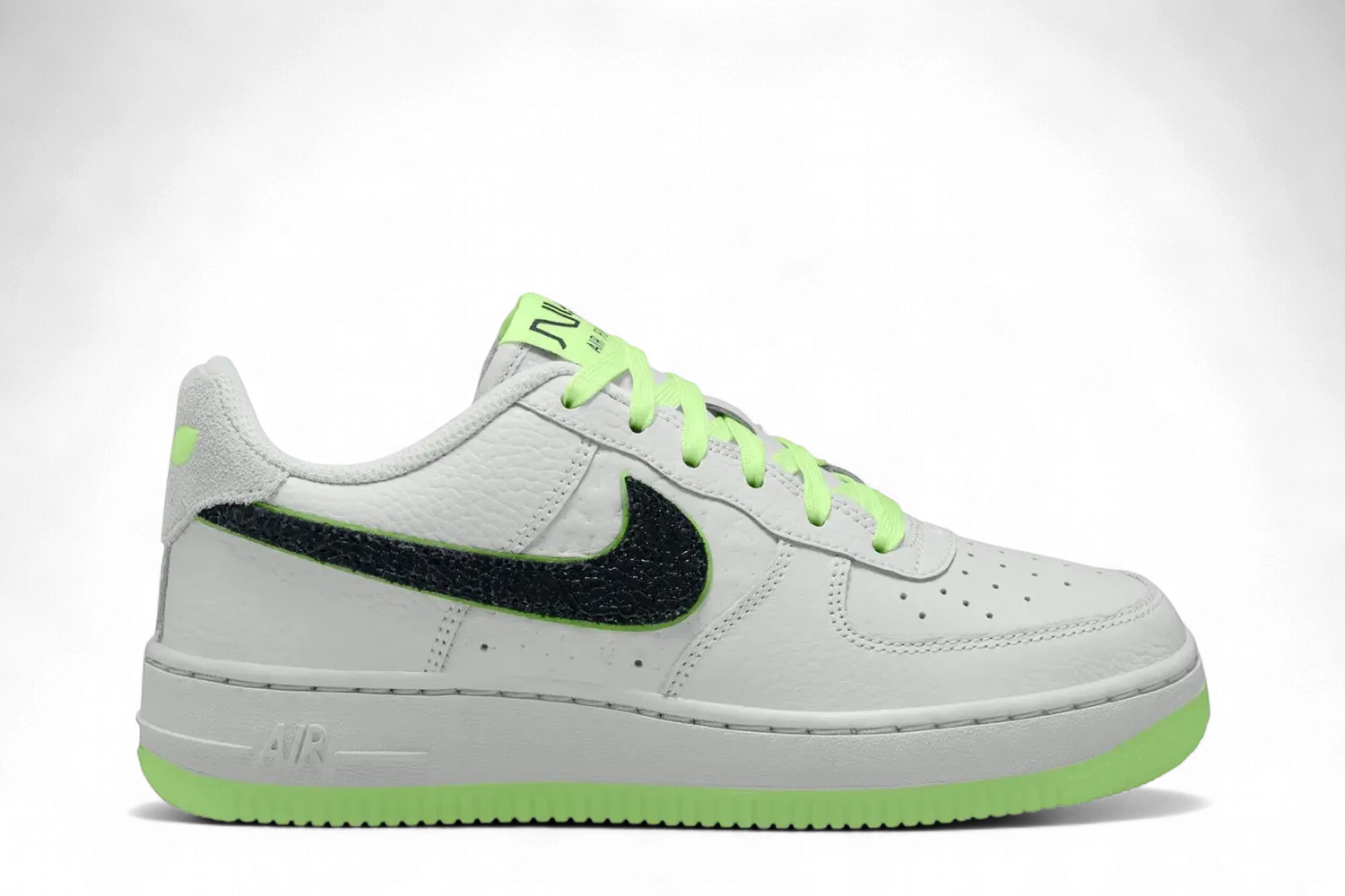 Бутсы 1 Mid Little GS Air Jordan, Electric Green White Electric Green