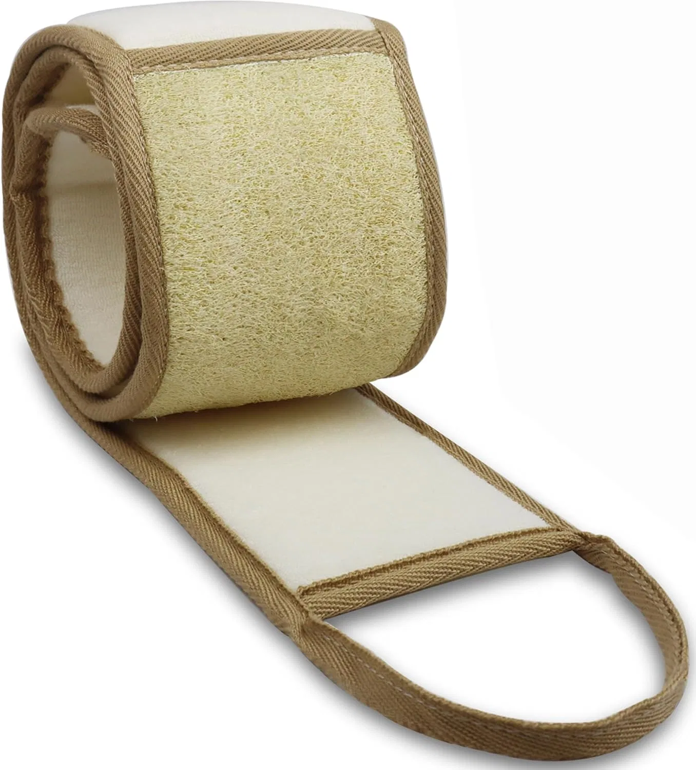 Мочалка для спины из натуральной люфы, METLUCK, набор из 2 предметов, 83 см, Beige