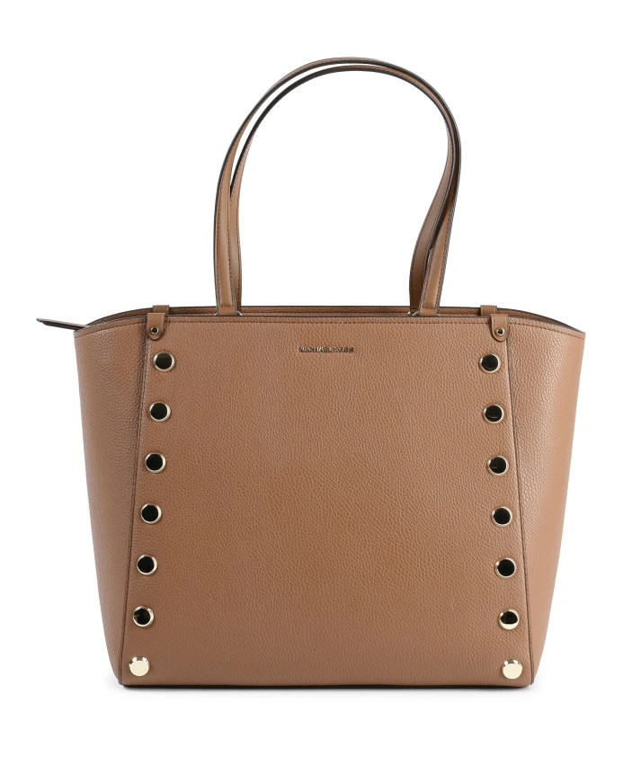 

Большая сумка тоут из коричневой кожи Michael Kors, коричневый