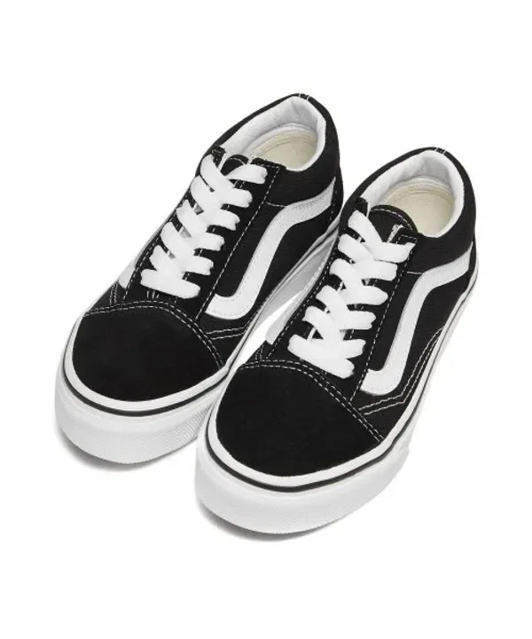 Кеды Old School Kids, классические, Vans Kids, белый — фото 4