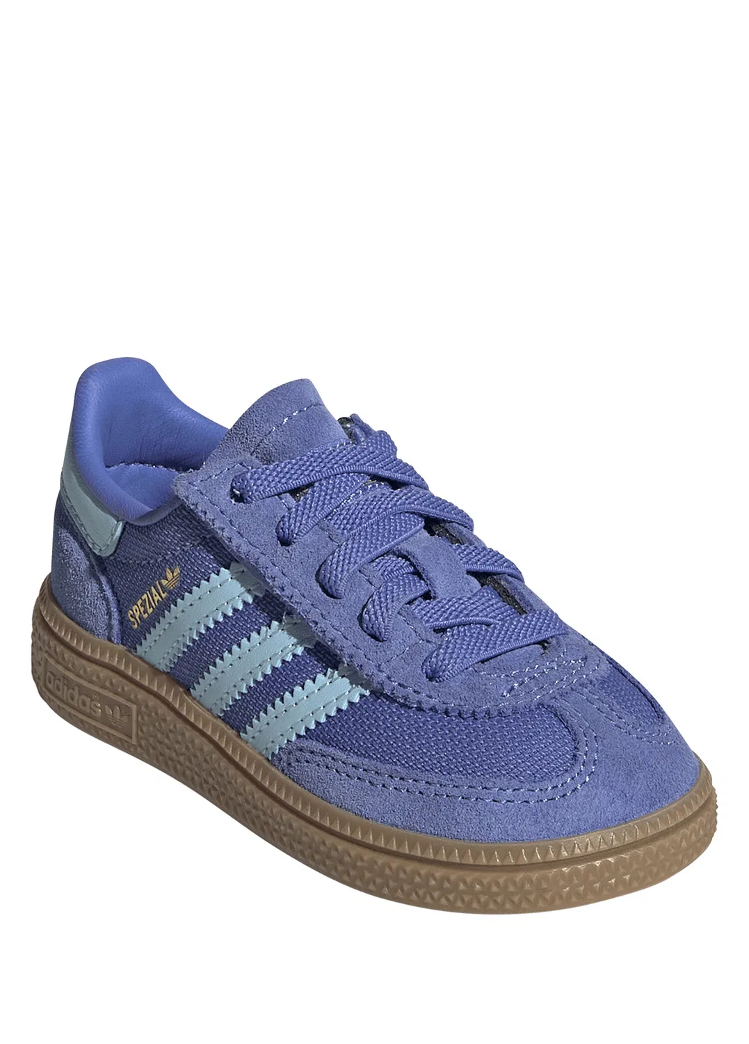 Кроссовки Adidas Handball Spezial, сине-желтые — фото 4