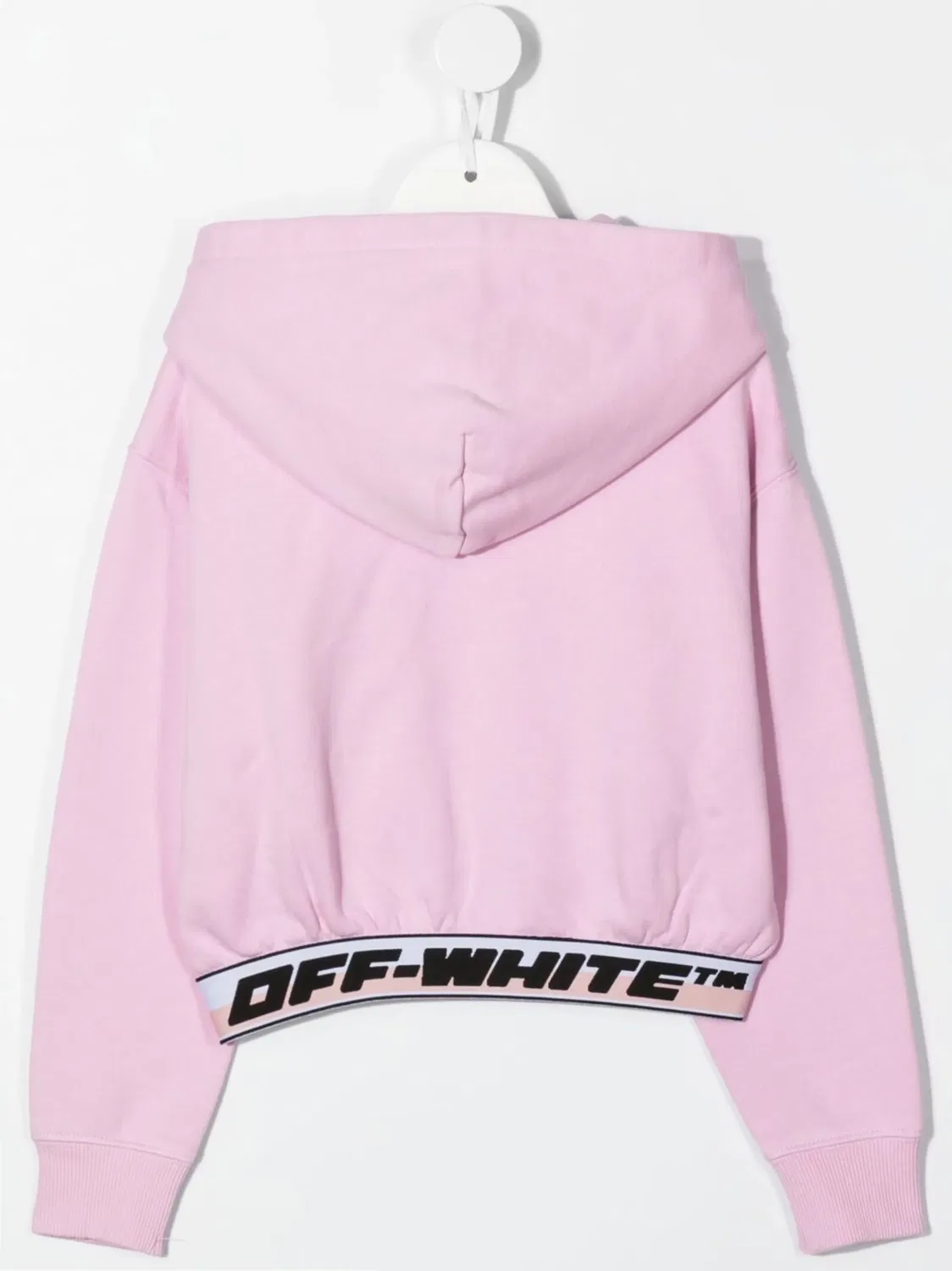 Худи с логотипом на поясной резинке OFF-WHITE, розовый — фото 2