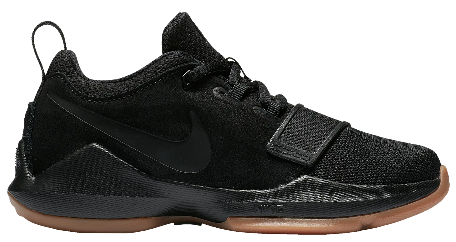 Детские баскетбольные кроссовки для мальчиков с легкой амортизацией Nike PG 1, Black/Anthracite — фото 4