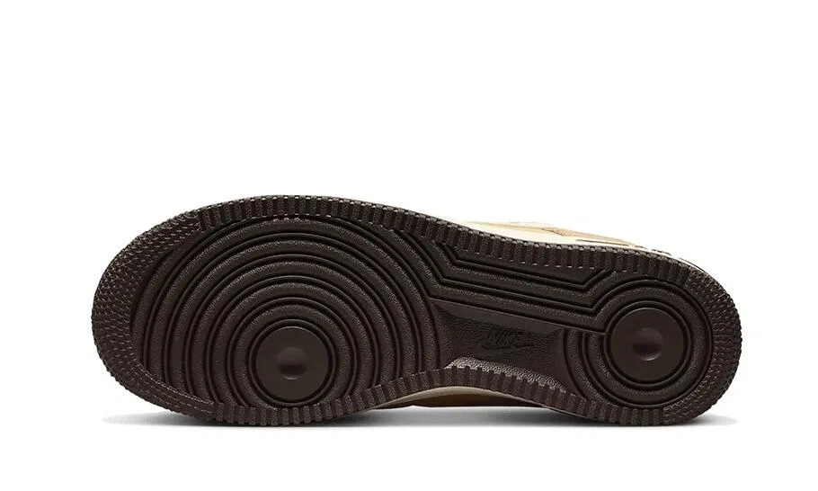 Детские кроссовки с принтом Air Force 1 Low LV8 EMB Nike, Coconut Milk Baroque Brown — фото 3