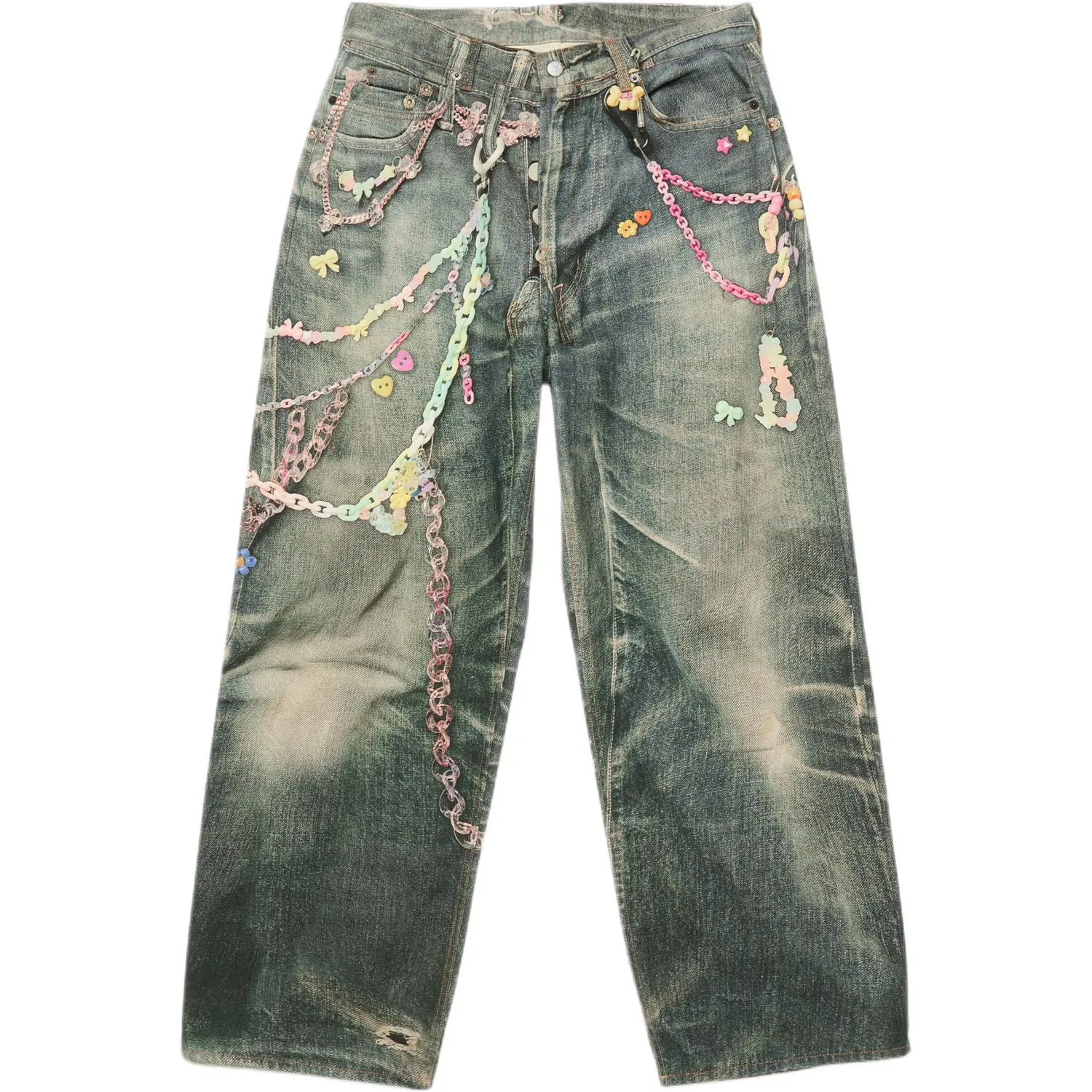 Джинсы прямого кроя, Wide Leg, Acne Studios, Medium Blue