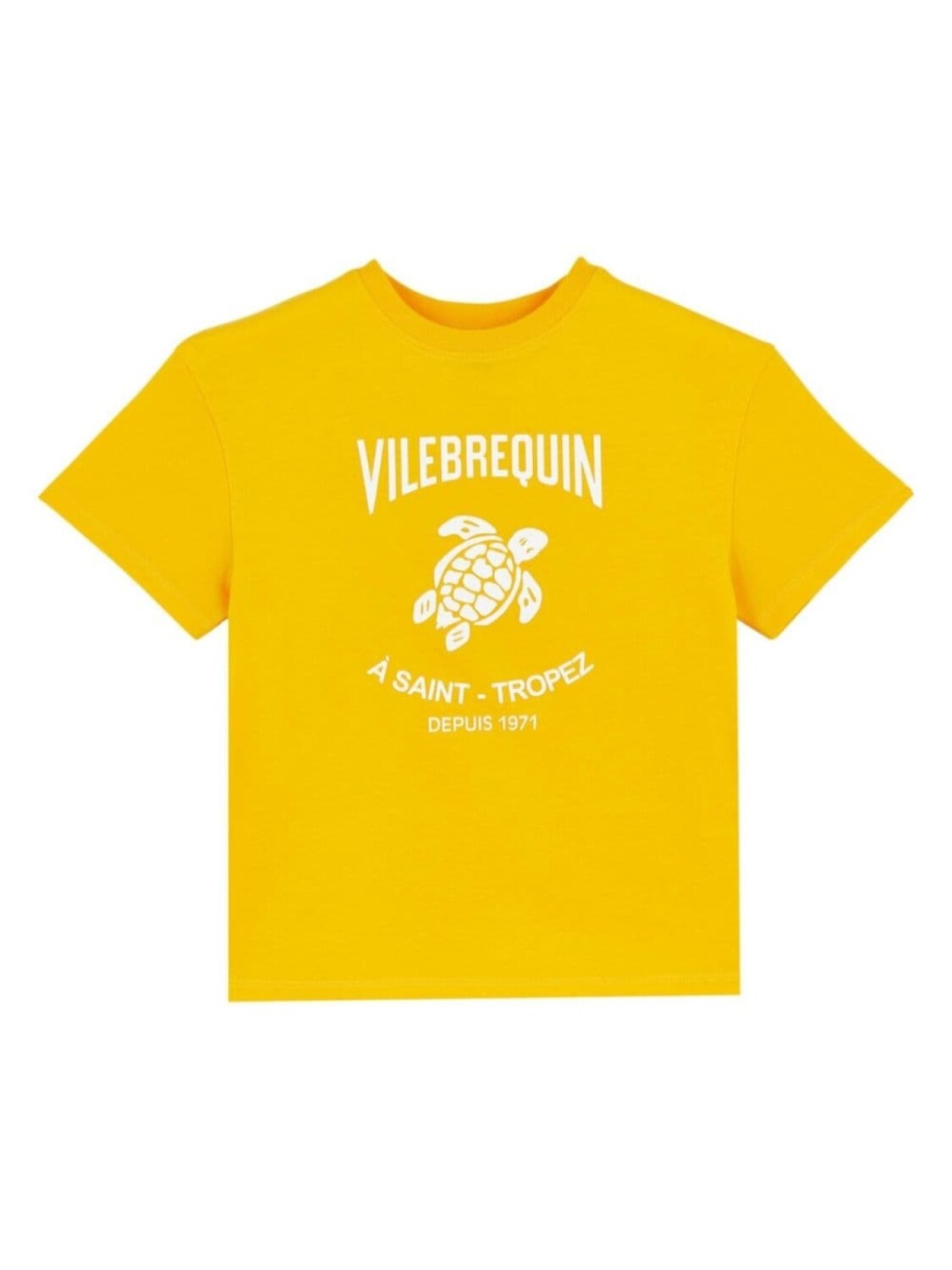 

Футболка с логотипом Vilebrequin Kids, желтый