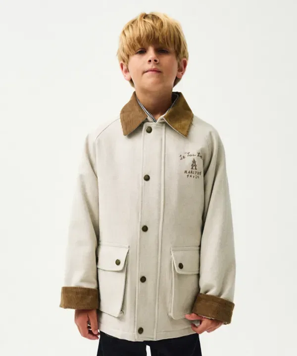 Охотничья куртка для детей, Marithé Kids, бежевый — фото 2