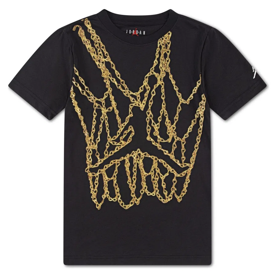 Футболка с длинным рукавом Jordan JDB MJ Brand JM Chain SS Crew, Nike, Черный