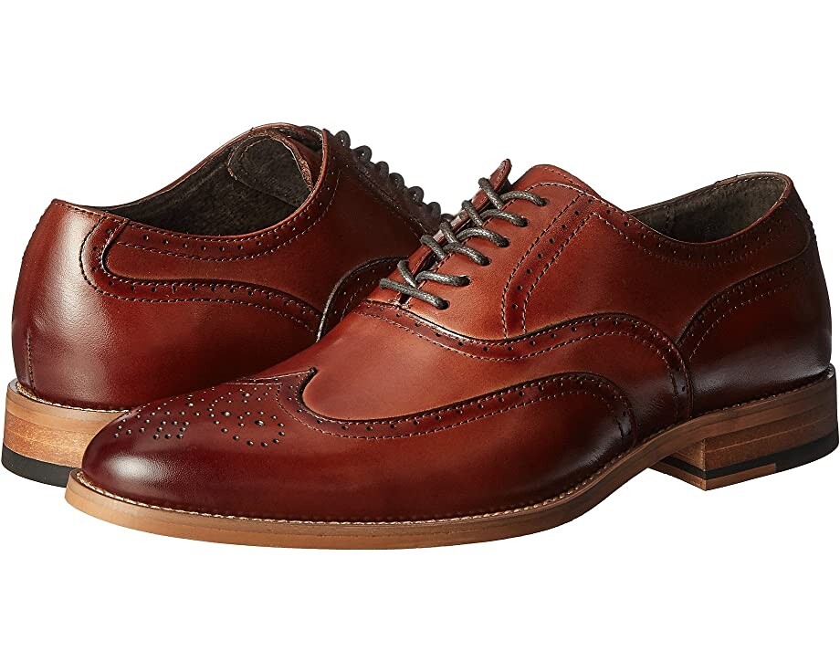 

Оксфорды Dunbar Wingtip Oxford Stacy Adams, коньяк