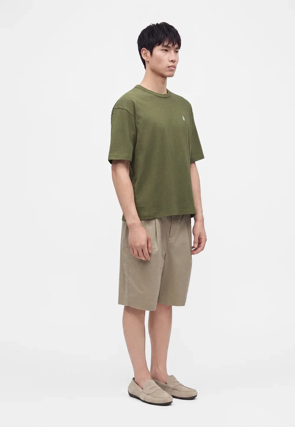 Простая футболка Polo Ralph Lauren, Olive — фото 4