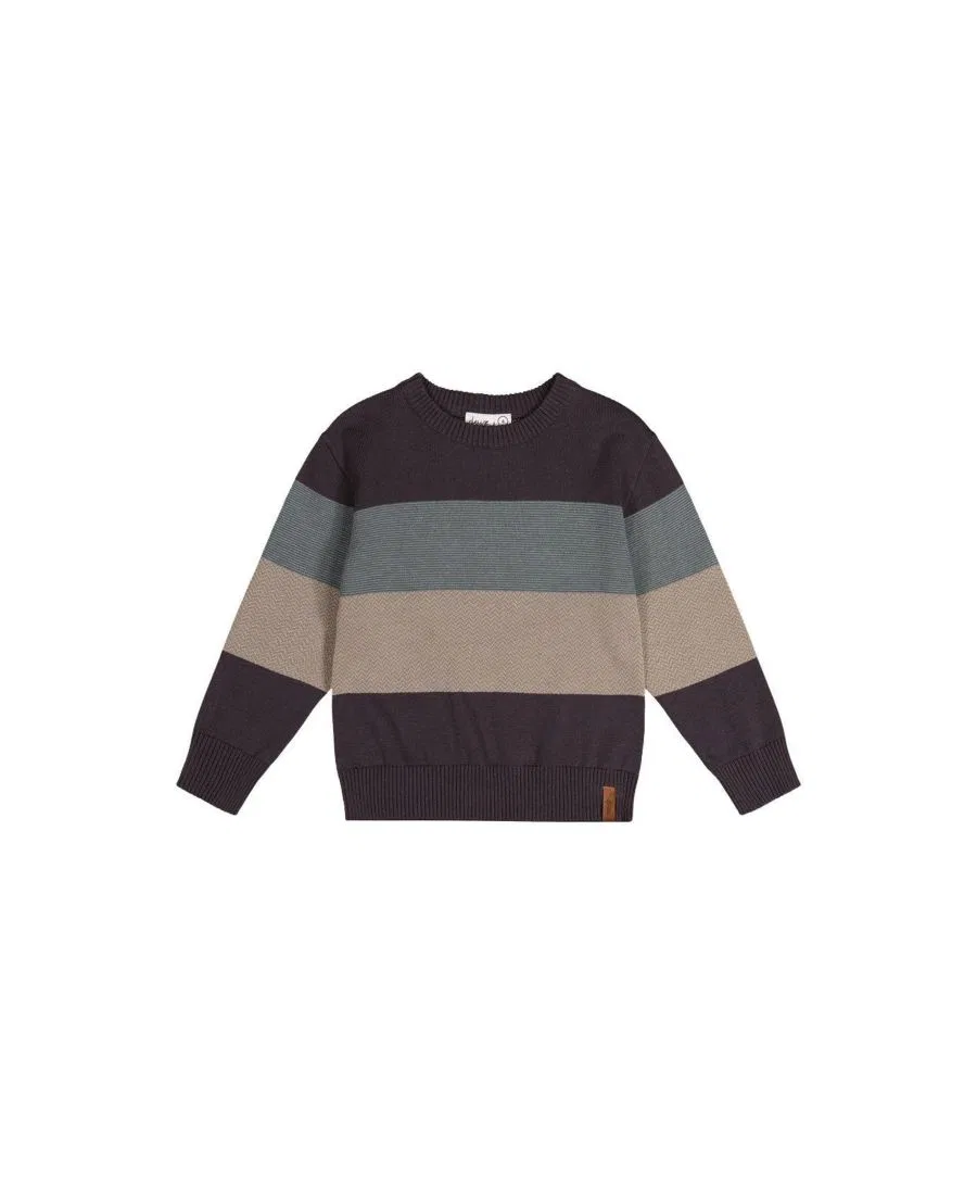 Свитер с цветовой блокировкой Christmas Couture Deux par Deux, Black And Beige
