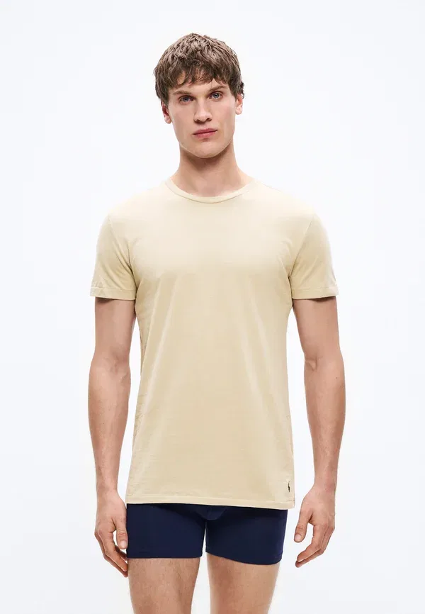 Комплект из 3 футболок Polo Ralph Lauren, белый/бежевый/хаки — фото 4