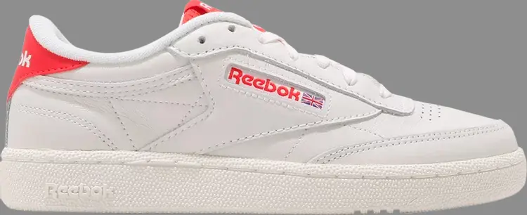 

Кроссовки club c 85 mu 'chalk radiant red' Reebok, белый