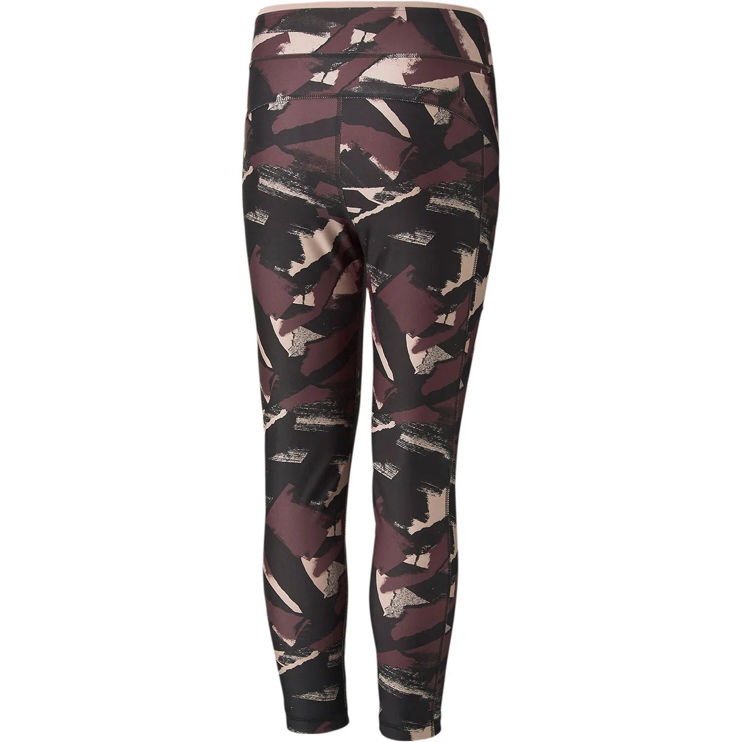 Детские леггинсы с принтом MODERN SPORTS AOP 7/8 TIGHTS Puma, Burgunderrot Lila / Schwarz — фото 2