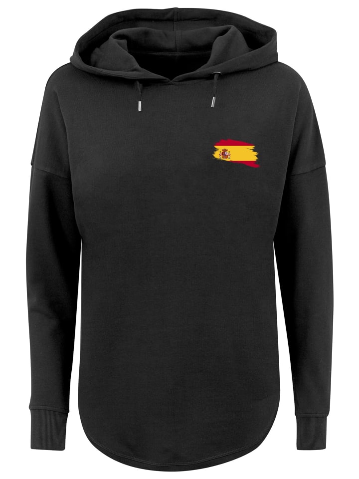 

F4NT4STIC Толстовка оверсайз с флагом Испании черного цвета
