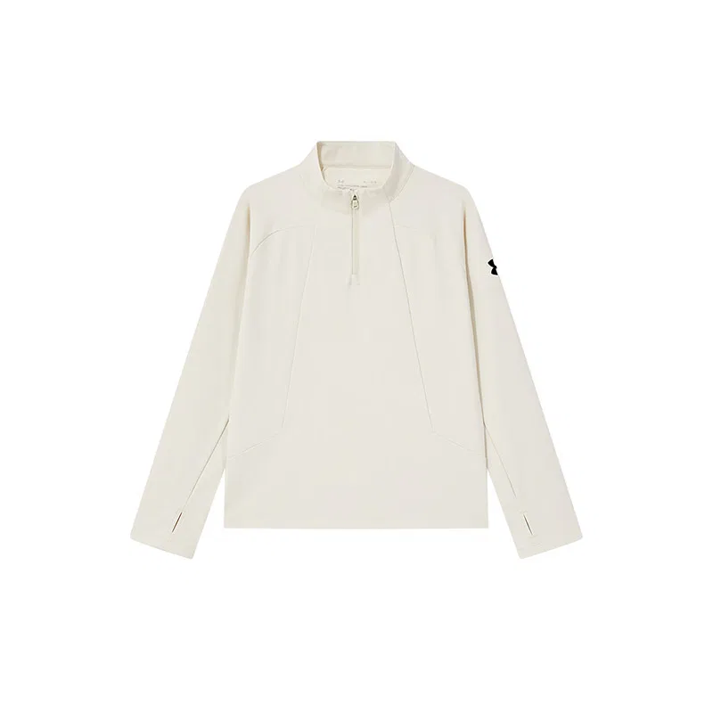 Детская футболка для тренировок с длинным рукавом Under Armour, Cream White