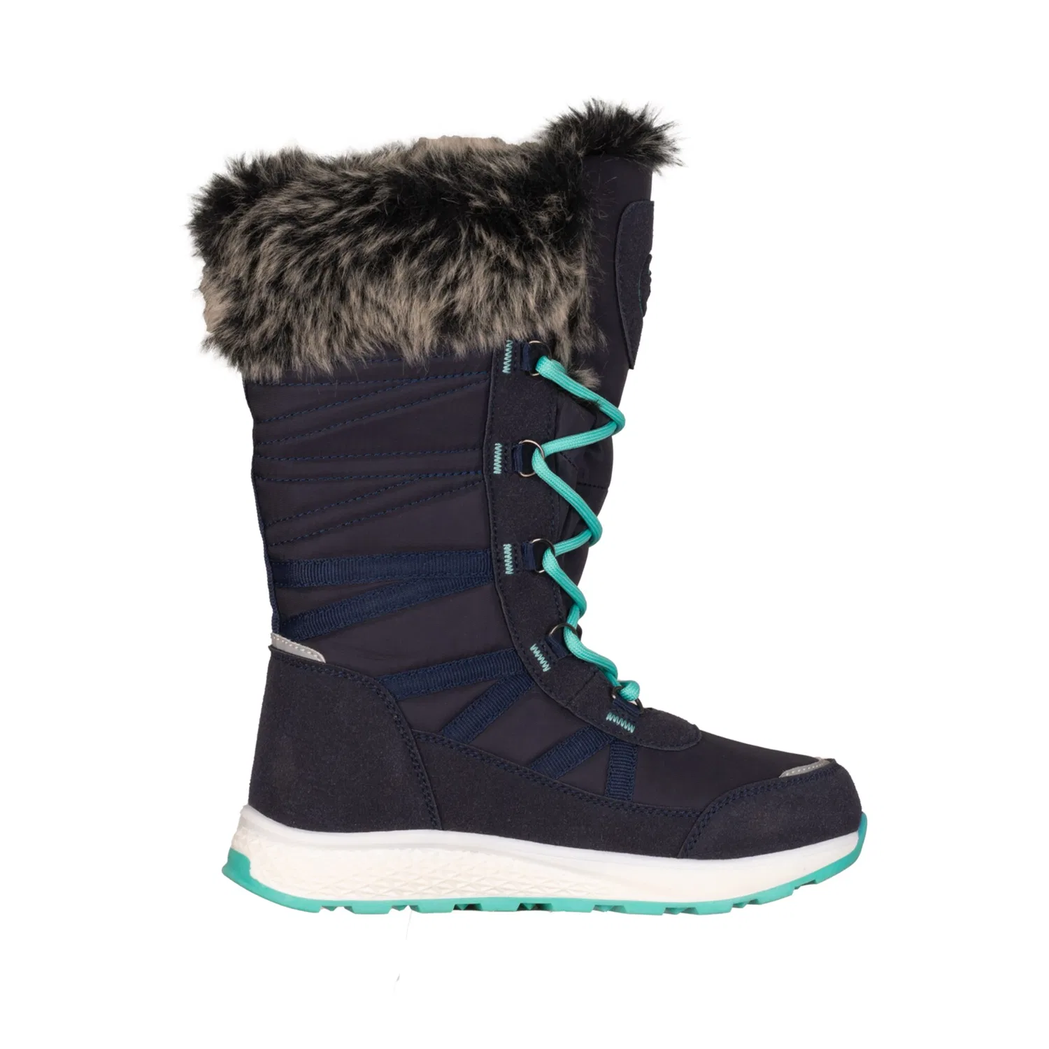 Детские зимние ботинки Snowboots Trollkids, Navy/Mint — фото 3