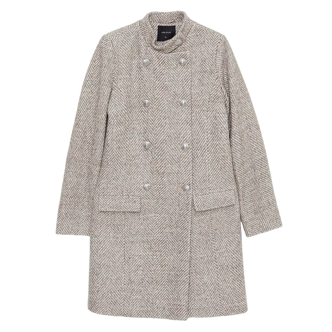 

Пальто LCW Vision Stand Up Collar Patterned, бежевый меланж