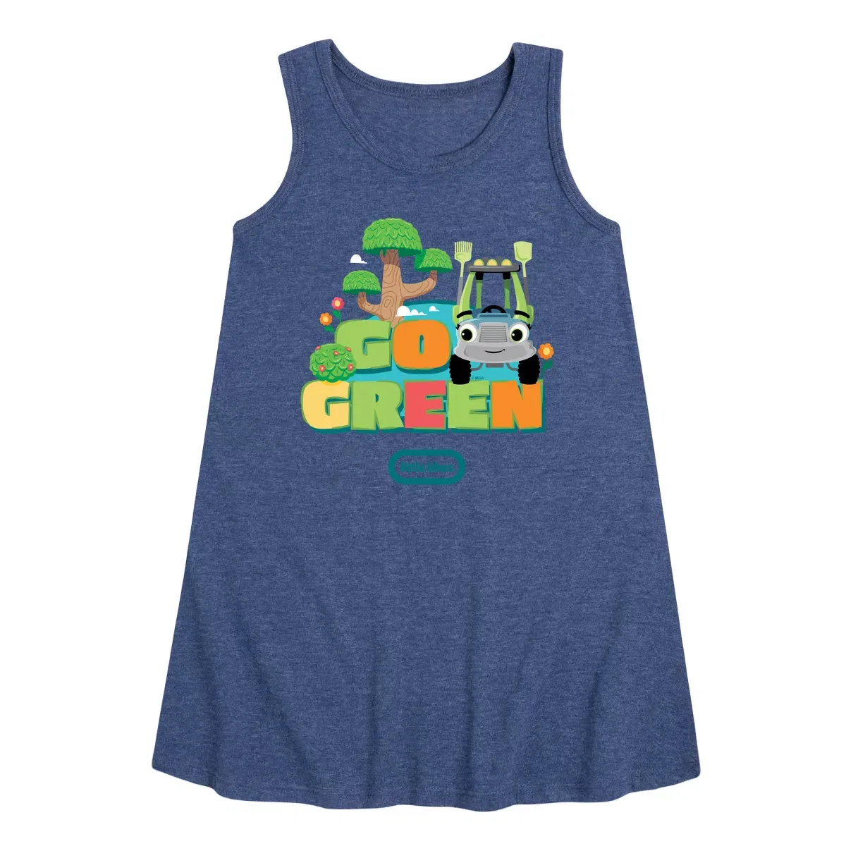 Детское платье-трапеция без рукавов Little Tikes, Heather Navy