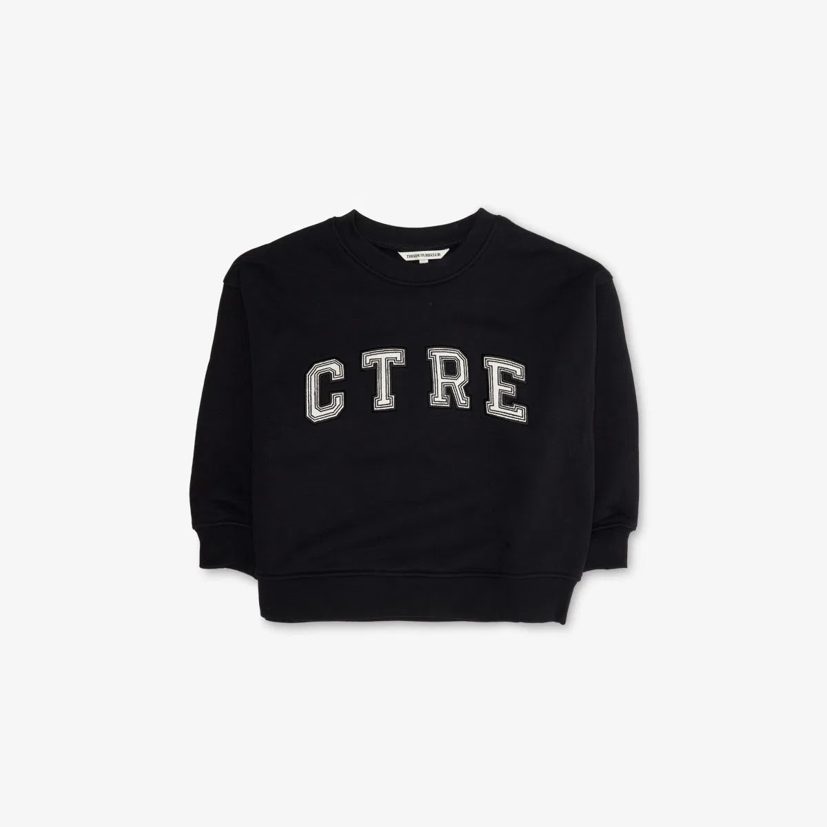 Толстовка Ctre из хлопковой смеси с вышитым логотипом, 5-10 лет The Couture Club, черный