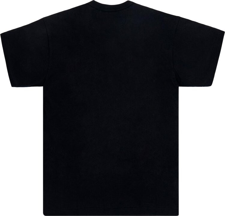 Футболка Comme des Garçons Short-Sleeve Play T-Shirt With Red Heart 'Black', черный — фото 3