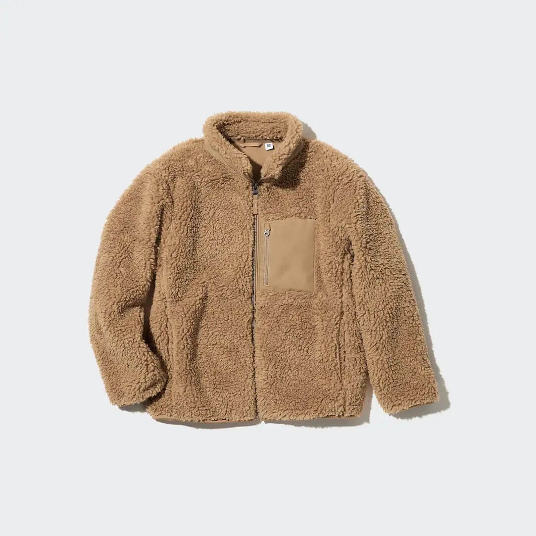 

Детская куртка Uniqlo Windproof Fleece, бежевый
