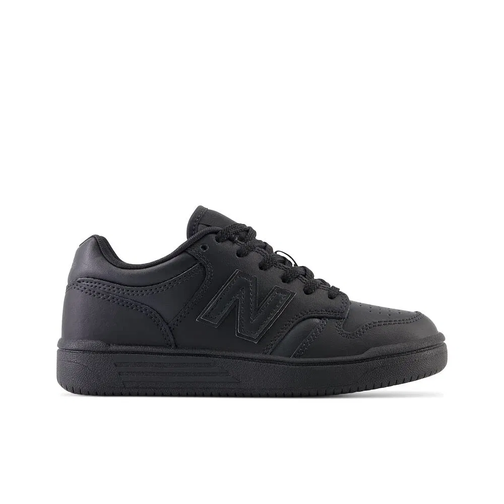 Детские кроссовки для мальчиков на шнуровке 480 V1 New Balance, Black — фото 3
