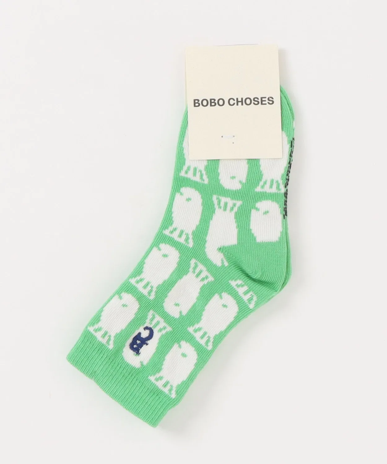 Детские носки с принтом Lucky Fish all over BOBO CHOSES, Light Green — фото 4