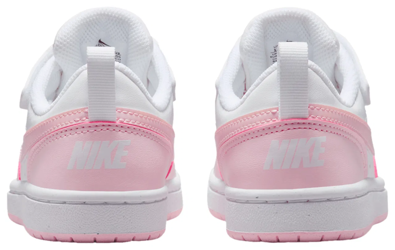 Кроссовки для девочек Court Borough Low Recraft Nike, цвет White/Pink Foam — фото 4