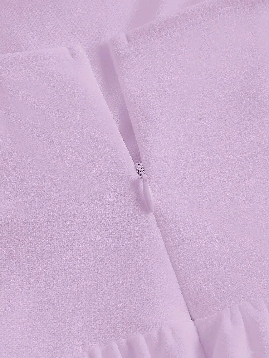 Женское элегантное короткое платье с открытой спиной и драпировкой, Mauve Purple — фото 3