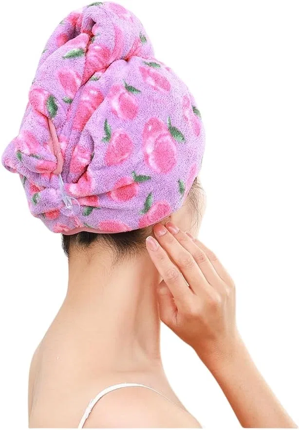 Шапочка для душа 2 шт, ZONTO, микрофибра, D — фото 2