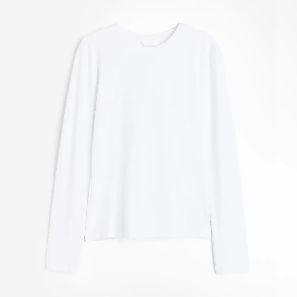 

Лонгслив H&M Jersey, белый