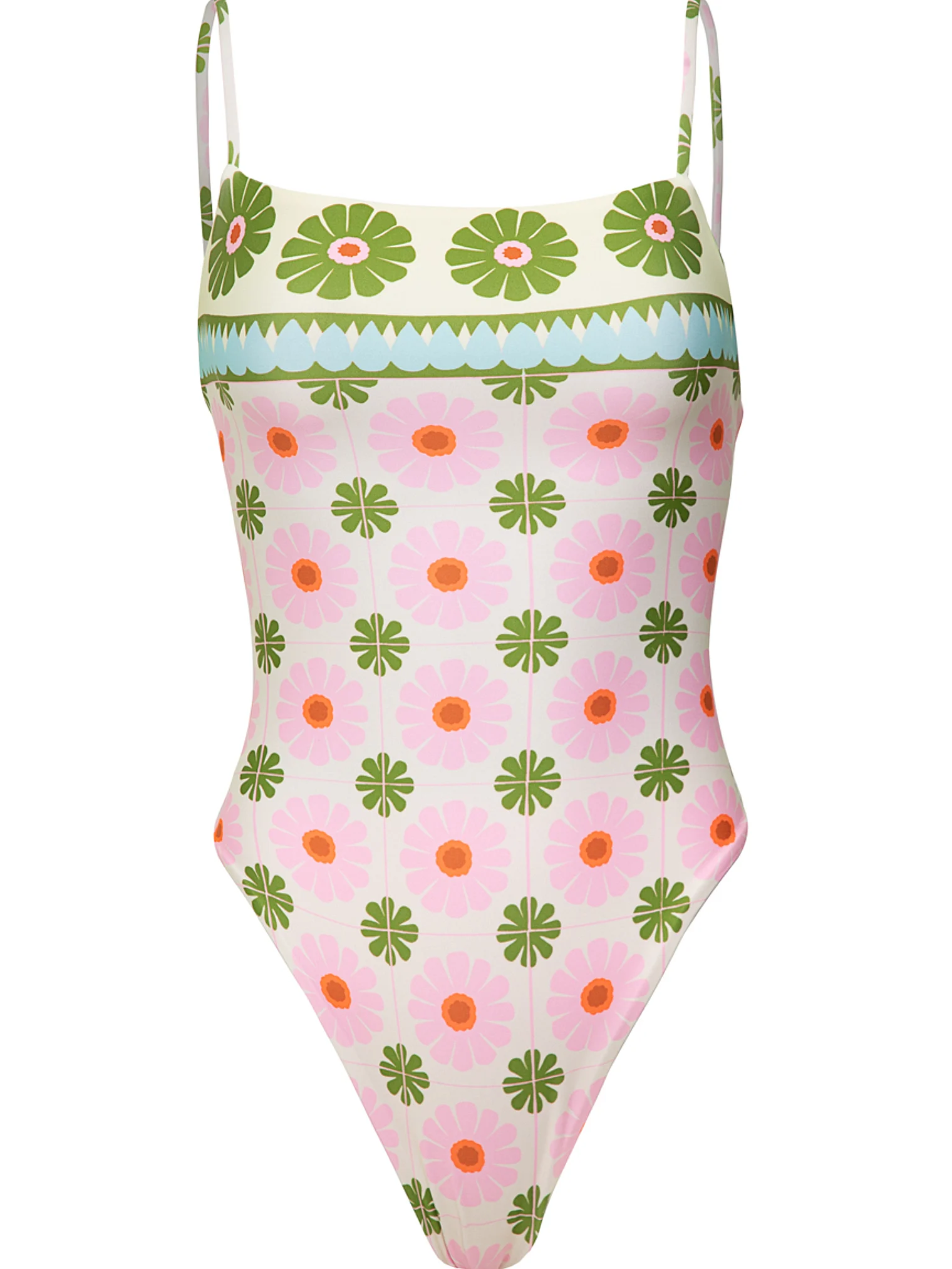 

Купальник Victoria's Secret Maaji Briella One-Piece, розовый/зеленый