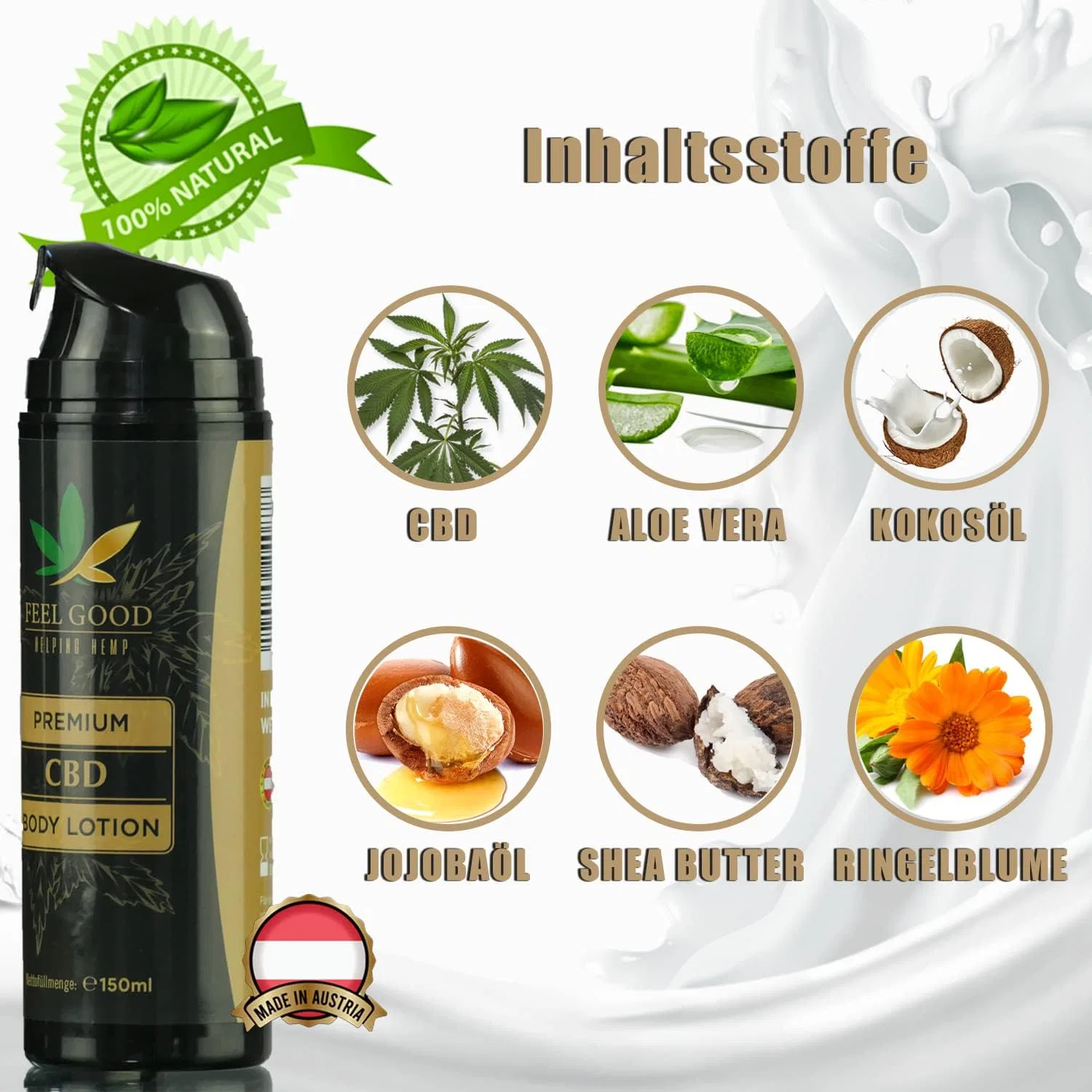 Лосьон для тела CBD Anti-Aging, Generisch, 200 мл — фото 3