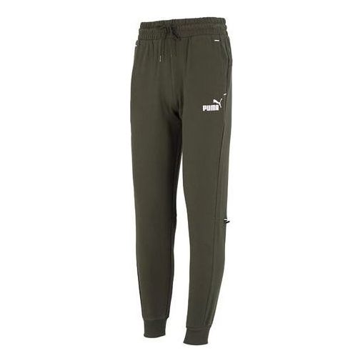 

Брюки power sweatpants 'green' Puma, зеленый