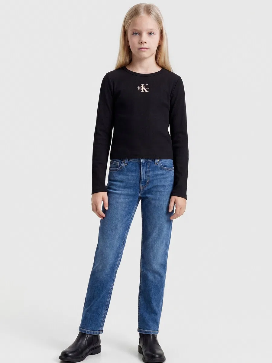 Топ Calvin Klein Jeans черного цвета — фото 2
