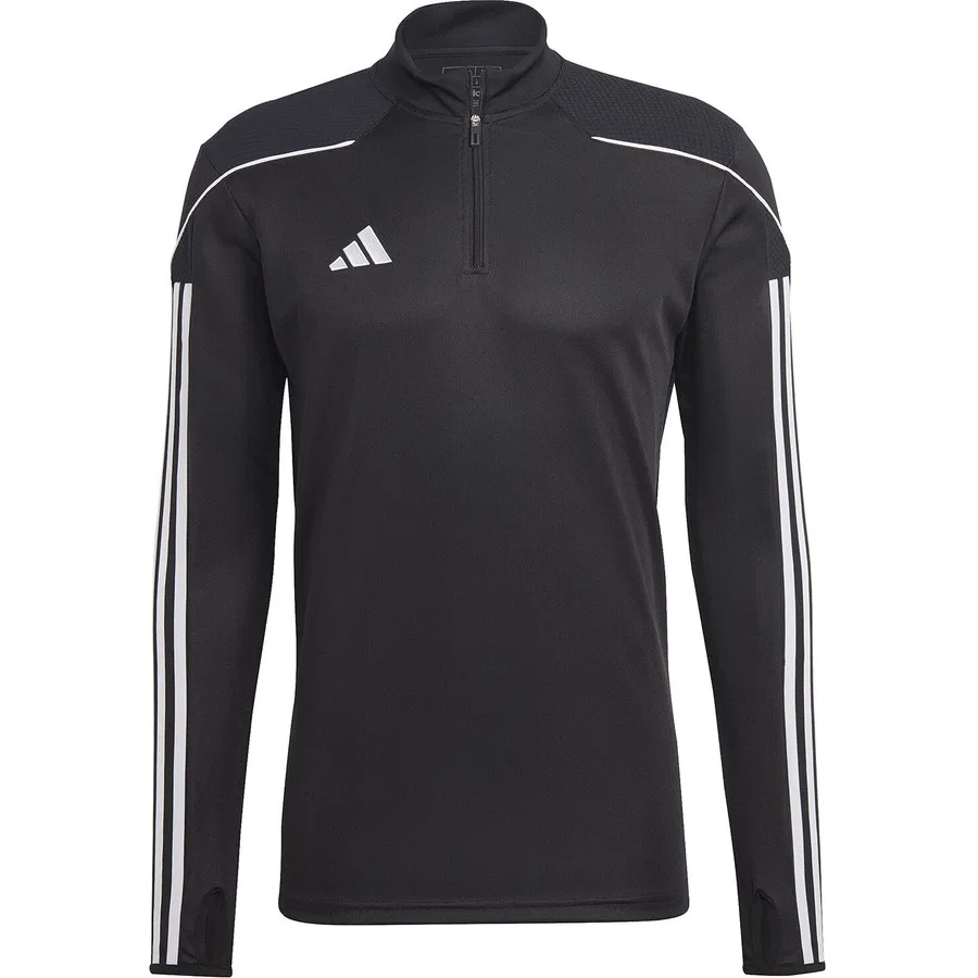 Футболка спортивная с длинным рукавом adidas Tiro23 L Tr Top Siyah, Черный — фото 4